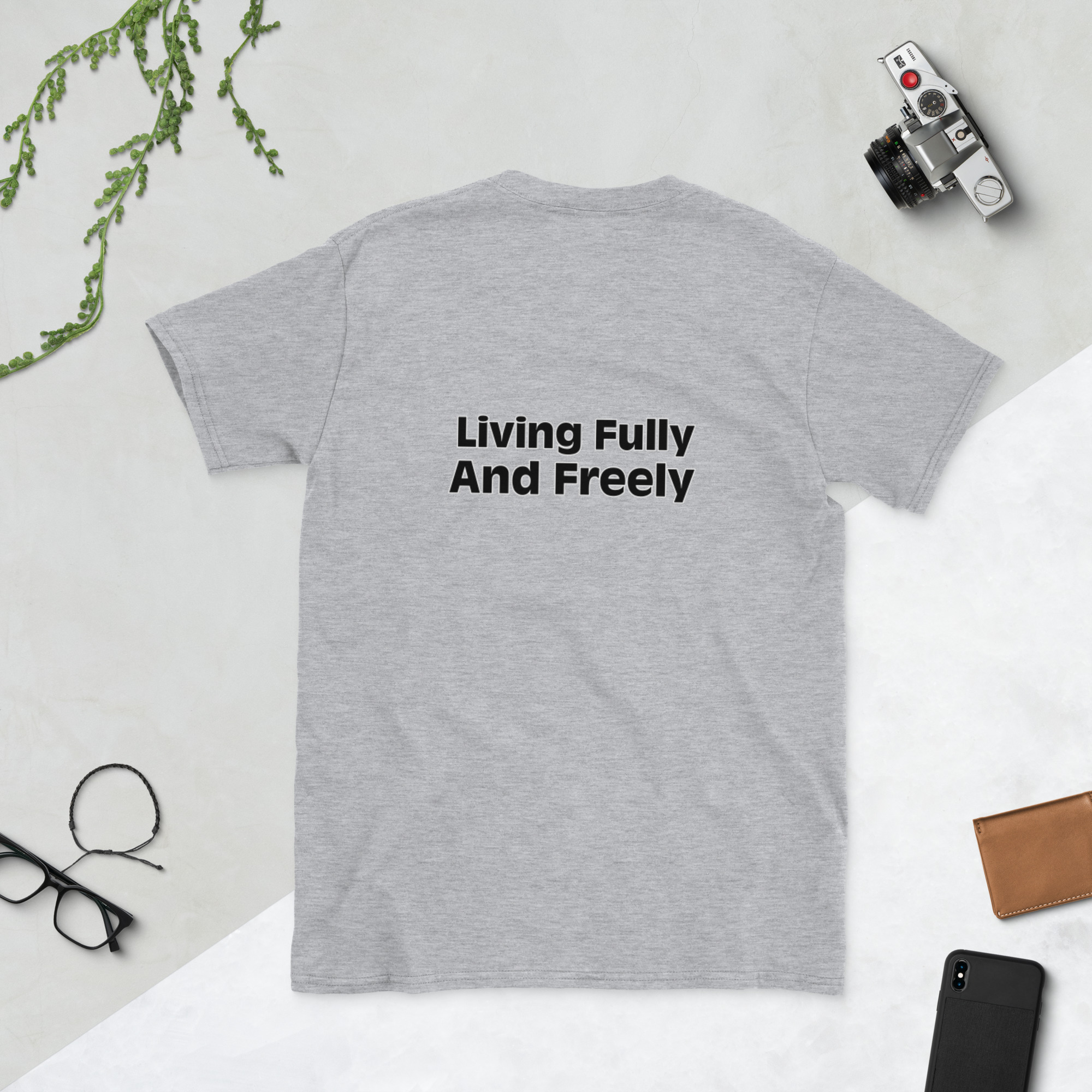 Black text custom BIMD short sleeve unisex tee - Image 2