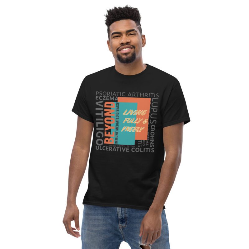 BIMD horizontal design dark colors – unisex classic tee - Image 4