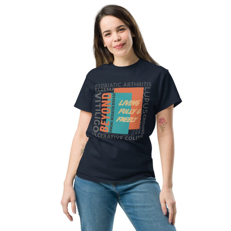 BIMD horizontal design dark colors – unisex classic tee - Image 3